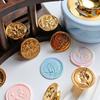 Complete Set of Fire Paint Seals Wax Sealing Material DIY Handmade Fire Paint Seal Set Sealing Wax Seal Envelope Invitation