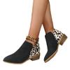 Autumn and winter new suede Martin boots women's thick heel side zipper women's short boots