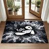 Korn Design Crystal Velvet Rug Soft Decorative Mat for Bedroom Entrance