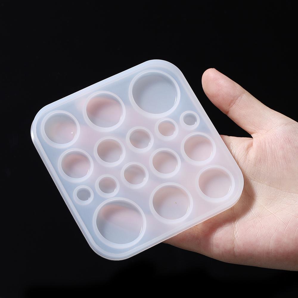 Runder Cabochon Anhänger Epoxidharz Silikonform Schmuckherstellung Handwerkliches Werkzeug Kristall Epoxidharz Formen Zubehör