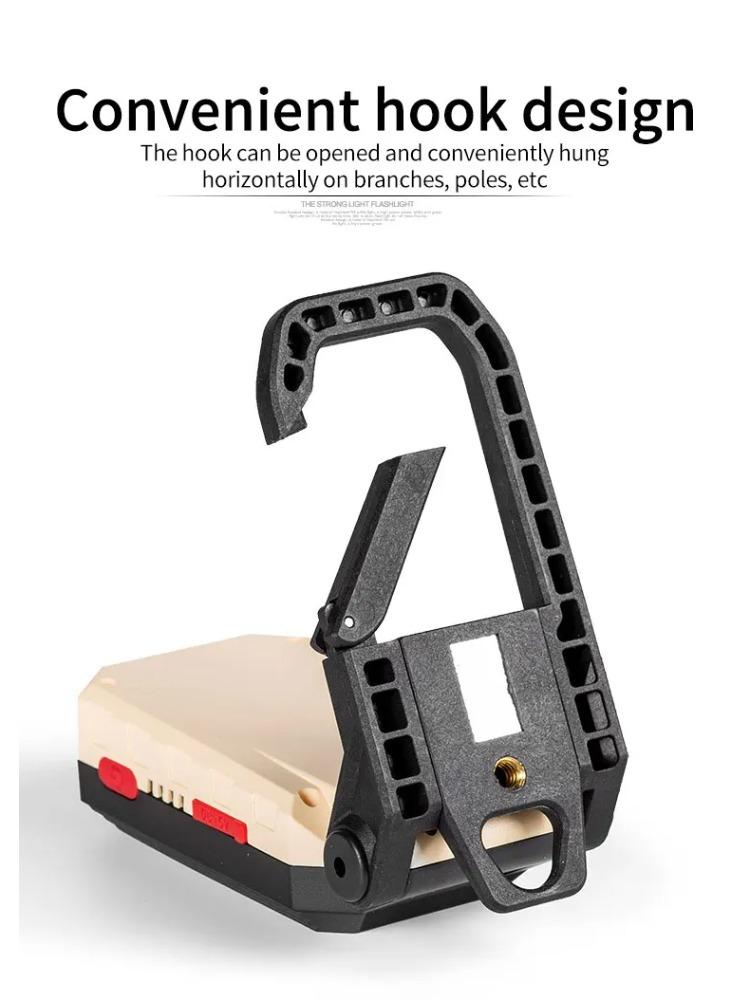 COB Magnetic Work Light Adjustable Folding Strong LED Searchlight Flashlight Waterproof Emergency Camping Tent Lantern With Hook