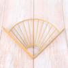 8pcs Fan Shaped Bracket Heavy Duty Steel Shelf Support Corner Brace For Home Factory Garden Wall Rust Resistant Golden