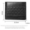 New Embossed Men's Wallet Soft Large Capacity Credit Card Holder Multi-Card PU Leather Short Coin Purses