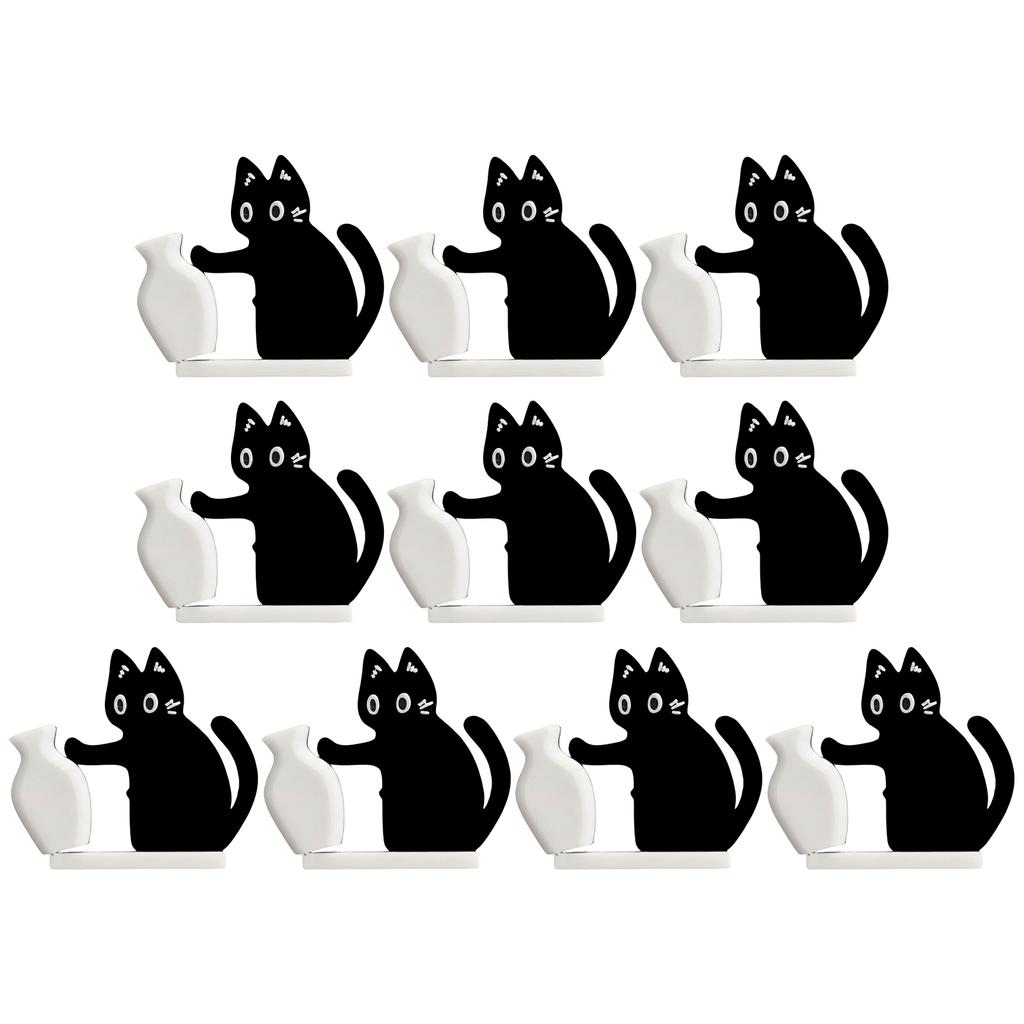 1-10PCS New Cat Pushing Vase Magnets Home Decor Fridge Magnet Cat Whisker Collection Memorial Box Home Office Decor For Gift