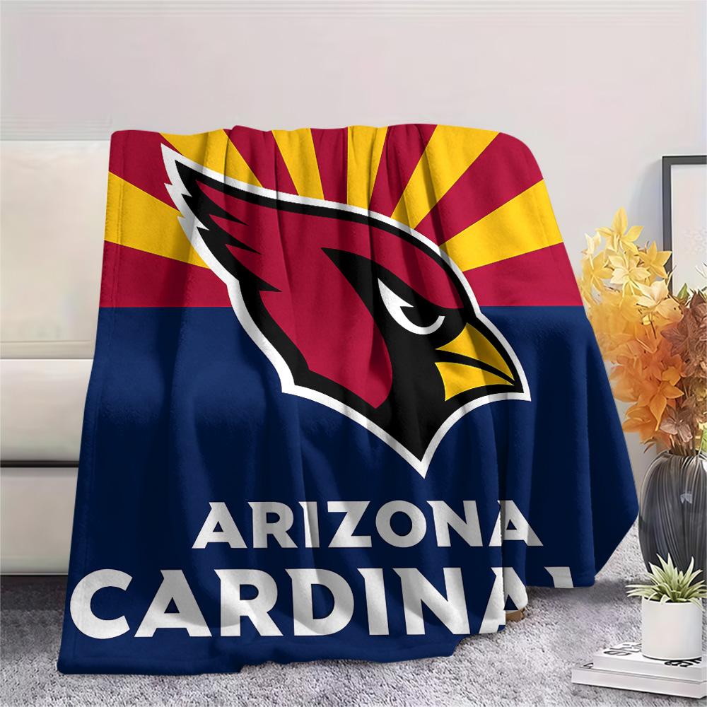 Arizona Cardinals Print Flannel Blanket, High quality Comfortable for All Seasons, Home Decor, Warmth and Comfort, Perfect for Christmas Gifts