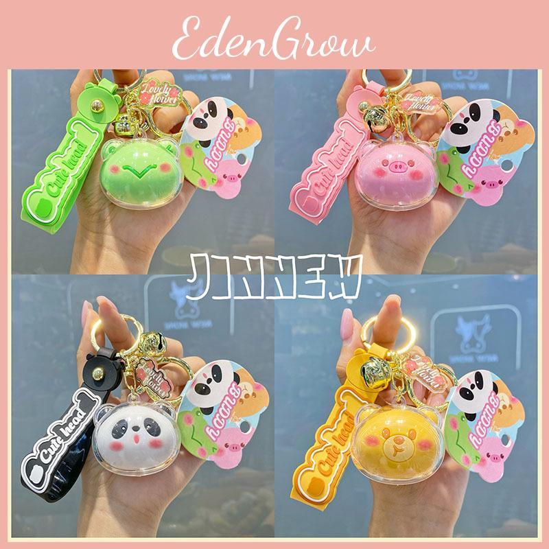 Keychain Acrylic Charming With Cute Animal Heads Stylish Keyring For Women Gift