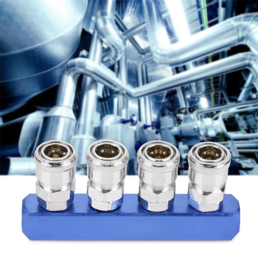 12mm Pneumatic Quick Fitting Female Connector for Air Hose Connecting PT14  (4 Way)