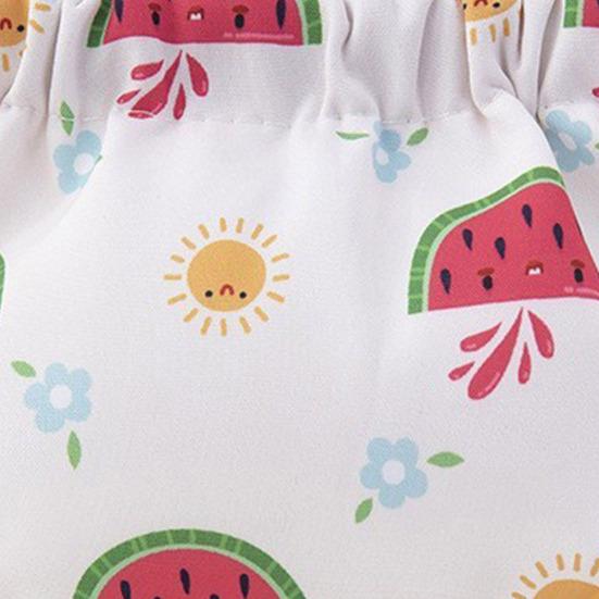 Storage Bag Floral Print Metal Spring Opening Portable Lightweight Commute Travel Makeup Bag Earphone Key Stoarge Pouch Cosmetic Bag