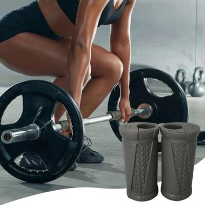 1 Pair Angled Barbell Grips Ergonomic Rotating Weightlifting Handles Reduce Joint Stress Bench Press Biceps Triceps Forearm Training Dumbbell Grip