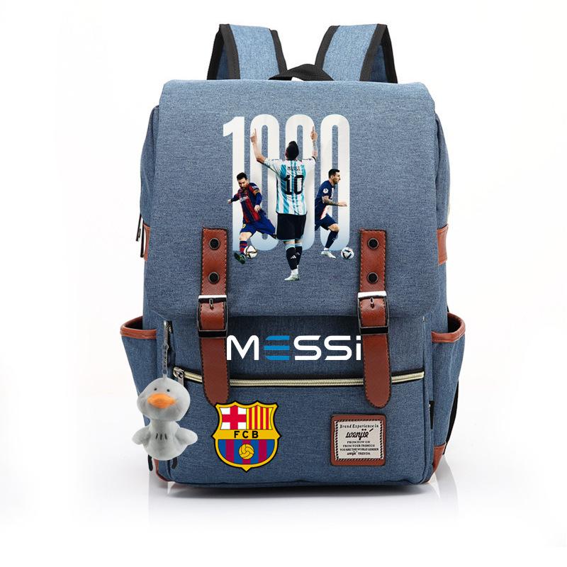 2023 neuer Schulranzen Lionel Messi Koreanischer Oxford-Stoff Rucksack Nylon, Reisetasche Damen Outdoor Rücken