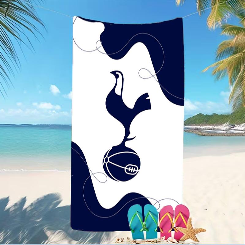 Beach Towel with Tottenham Hotspur F.C Pattern - soft,absorbent,machine washable Lightweight&Modern,swimming,Travel Essentials