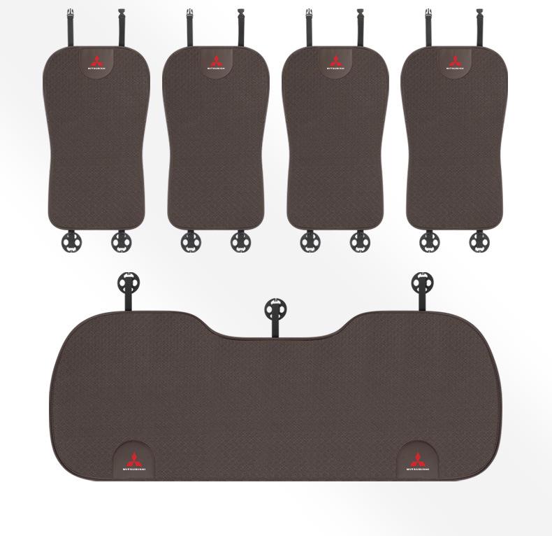 Mitsubishi Car Seat Cushion and Lumbar Support Pad for Lancer, EX, ASX, Outlander, Pajero - Four Seasons Use
