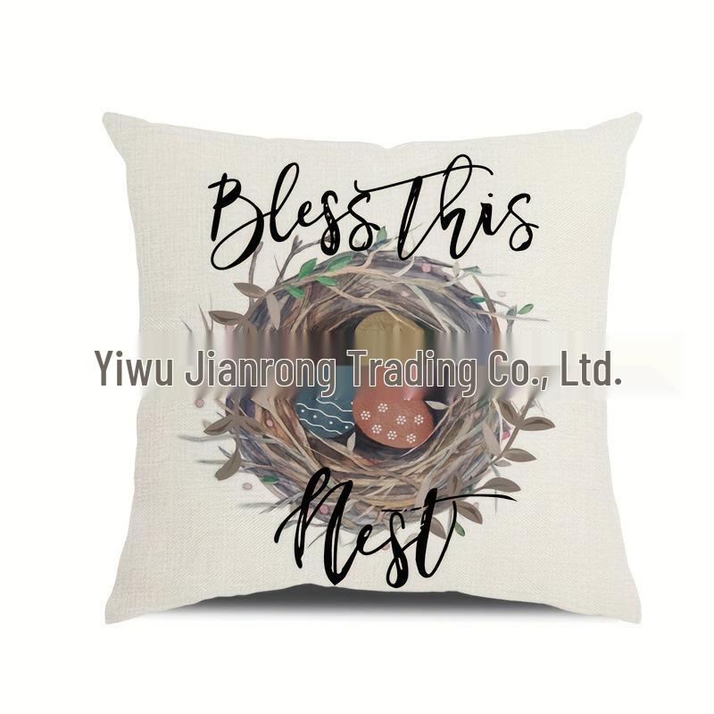 Popular Easter Cartoon Rabbit Sofa Cushion Cover for Home Decoration