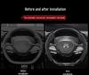 Suede Genuine Leather Steering Wheel Cover for Rising Auto F7, ER6, MARVEL R, R7
