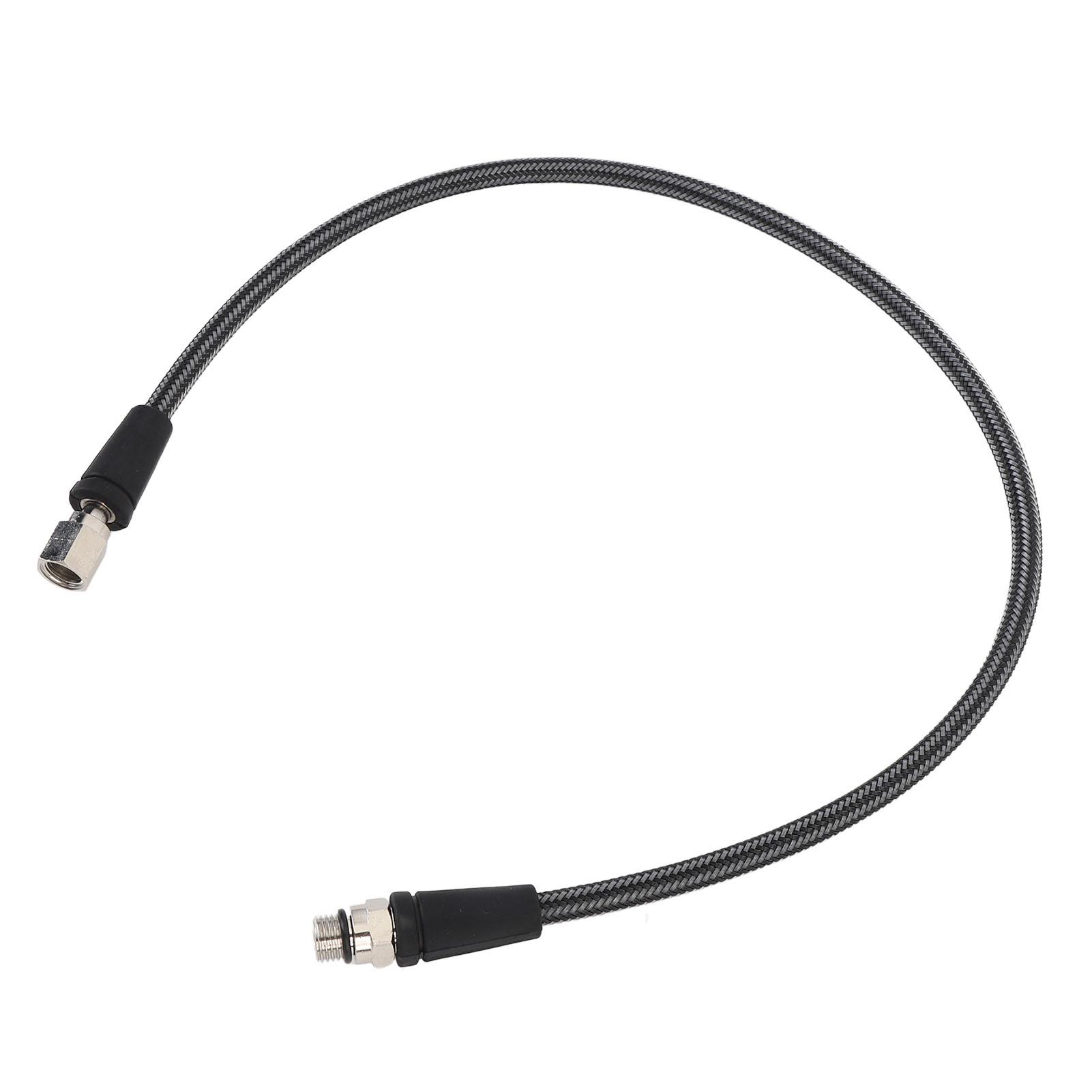 

Шланг высокого давления для подводного плавания с резьбой 7/16 20UNF 25,6 дюйма Алюминиевый сплав Плетеный из углеродного волокна