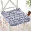 Minimalist Style Soft Office Computer Chair Cushion Simple Grid Pattern Plush Dining Chair Pads Household Decoration Seat Mats