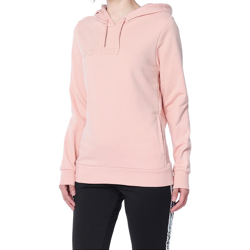 adidas Sweatshirts Women's Pink Hooded Moderate Regular DU2371
