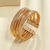 Europe and the United States Hot-selling Open Bracelet Women's Simple Punk Fashion Multi-circle Elastic Ring Personalized Cross Bracelet