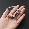 The Nightmare Before Christmas Enamel Charm Bracelet Jack Skellington Sally DIY Couple Beads Bangles Gifts for Lovers