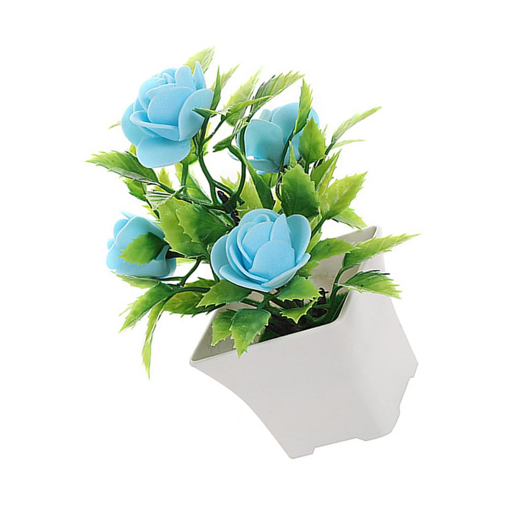 Simulated Potted Plants Artificial Bonsai 5 Foam Flowers Landscapes Indoor Decor