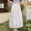 Women's Designer Chiffon High-Waist A-Line Bloom Puffy Skirt - Korean Retro Style for Summer - Versatile Slim-Fit Elegant Look