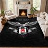 Besiktas JK Carpet Door Mat for Living Room or Bedroom Protective Mat Under Chair Office Decoration Christmas Gift Birthday Present