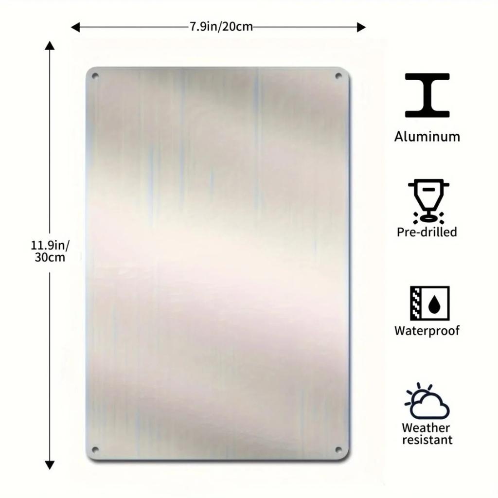 Personalized Metal Wall Art Kitchen Decorative Sign Waterproof