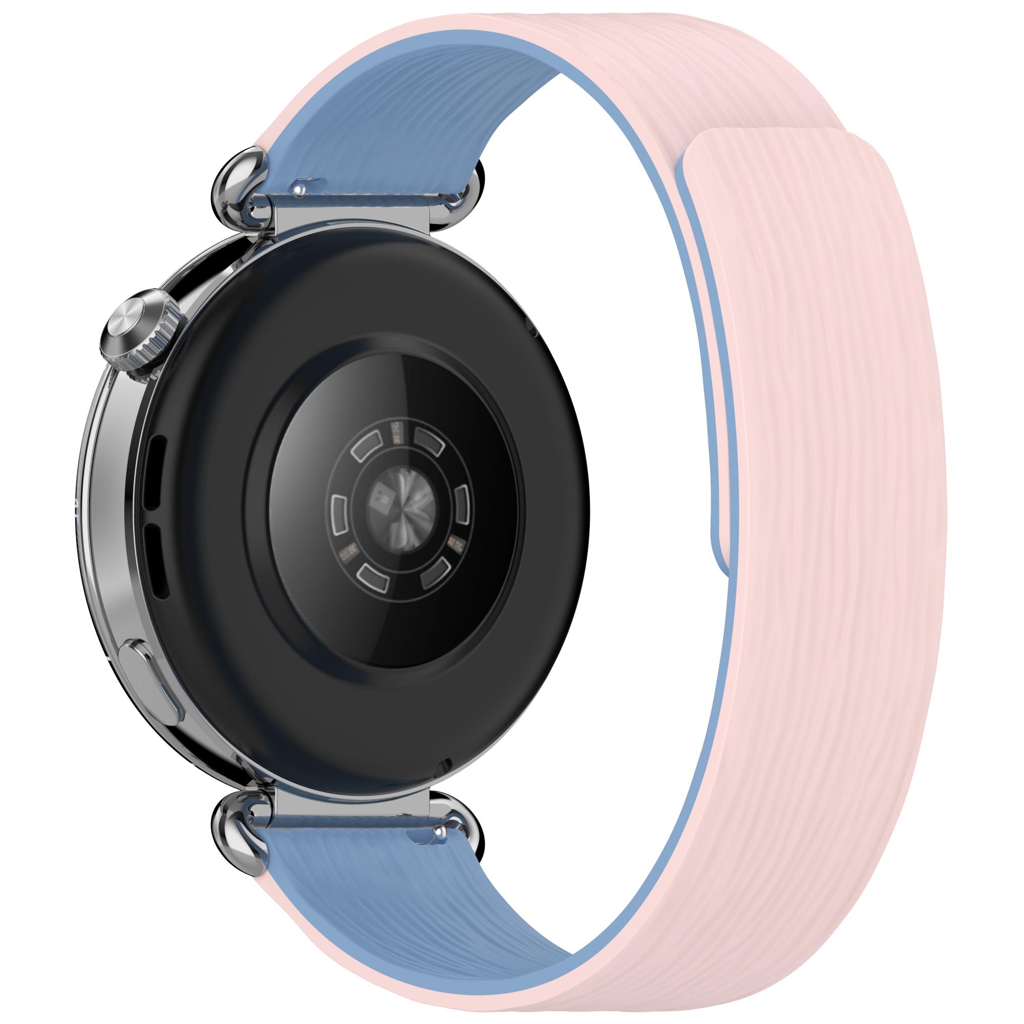 

22mm Striped Silicone Strap for Huawei Watch GT 6/5/5 Pro/4 46mm/Watch Ultimate/Ultimate 2 Magnetic Watch Band