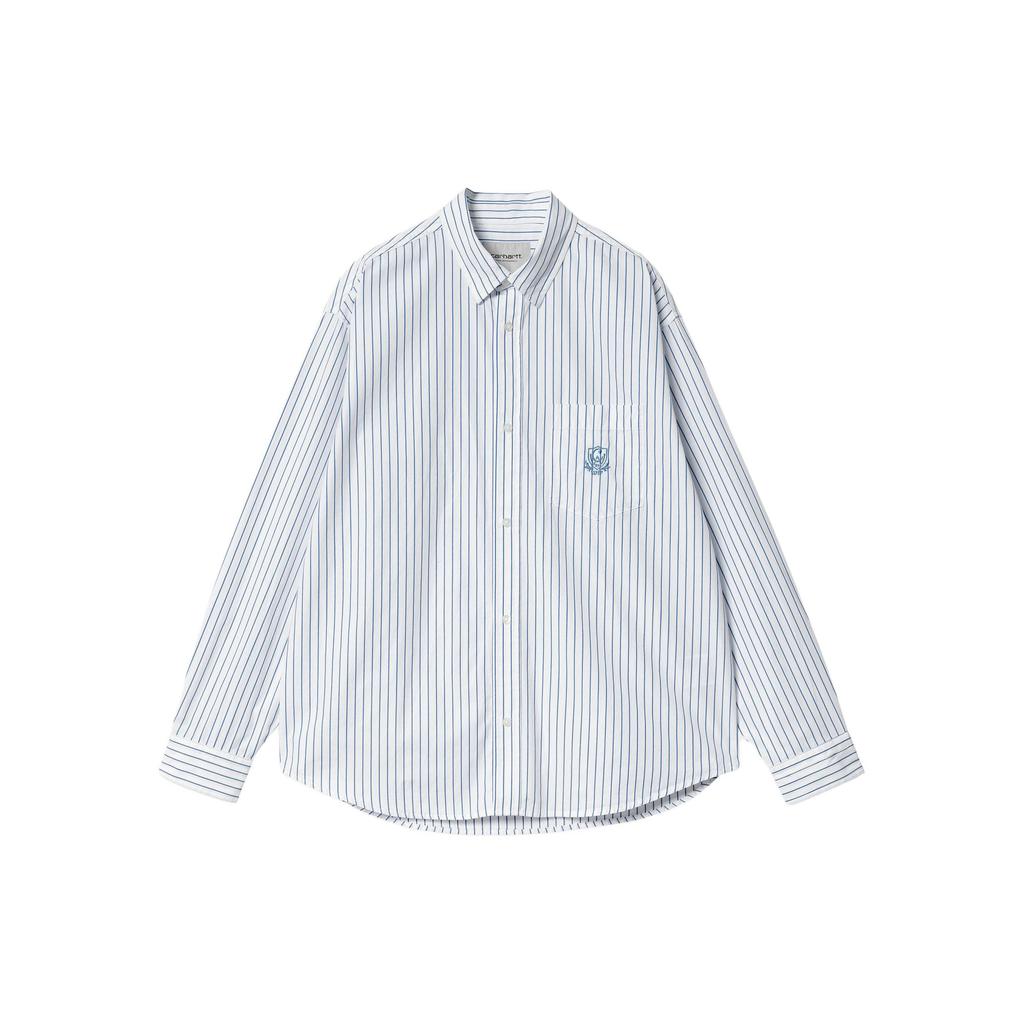 Carhartt WIP Preppy Style Collection L/S Linus Shirt Men's Blue I033029-21Z-XX