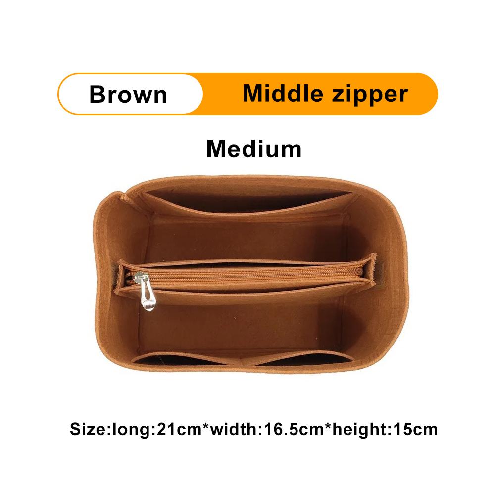 Top Quality New Style Triomphe Purse Bag Felt Organizer 2 Colors Multifunctional Insert Bag Organizer For Handbag Bucket Bag