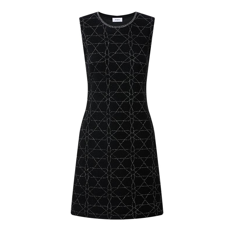 

PORTS Geometric Floral Sleeveless Dress XS