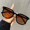 1-piece Set of Orange Fashionable Women's Glasses Suitable for Travel Fashion Shows and Daily Wear