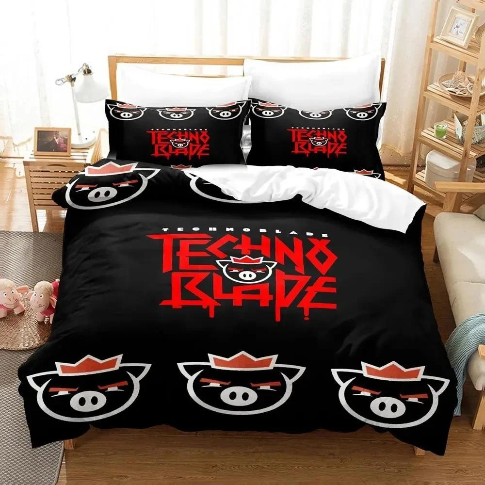 3D-tryck Alex Technoblade Sängkläder Set Dubbel Twin King Påslakan Täcke Örngott Pojkar Flickor Vuxna Sovrum