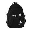 Mode Große Student Rucksack Abzeichen Rucksack Mädchen Schule Tasche Hohe Kapazität Frauen Rucksack Weibliche Nette Freizeit Reise Mochila
