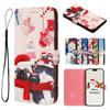 Świąteczne Etui Portfelowe Flip do ZTE Blade A52 A53+ A55 A53 A52 A56 A36 A75 Pro Lite V50 V60 V70 V40S V80 Vita Z Miejscami na Karty Funkcja Stojaka