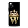 Handyhülle Für Xiaomi Redmi Note 13 12 5G 9S 9 8 10 11 Pro 9T 13C 12C 10C 9C 9A 7 Pro Weiche Hülle Diamantkrone Buchstabe 26 Buchstaben