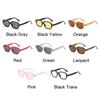 Vintage Square Sunglasses Woman Fashion Small Frame Yellow Black Sun Glasses Male Female Retro Rivet Morror