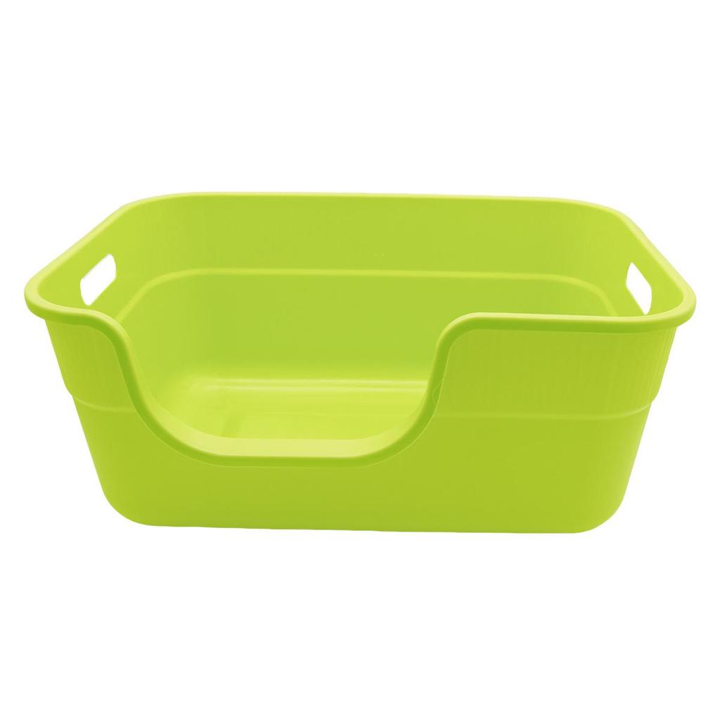 Extra Large Semi-Enclosed Odor-Control Cat Litter Box with Anti-Splash Design