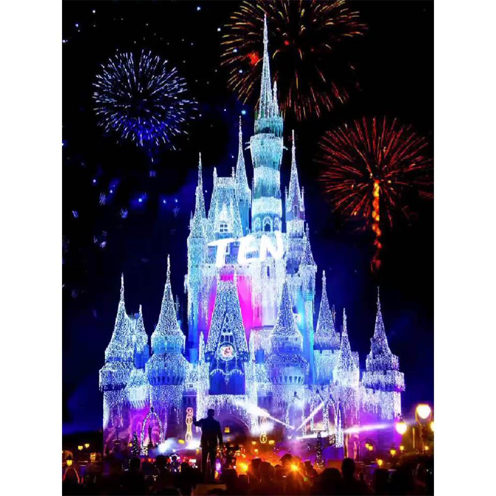 Disney Castl Diamond Painting Mickey Mouse Cross Stitch Minnie Mouse Full Round Embroidery Cartoon Mosaic New Arrival Home Decor