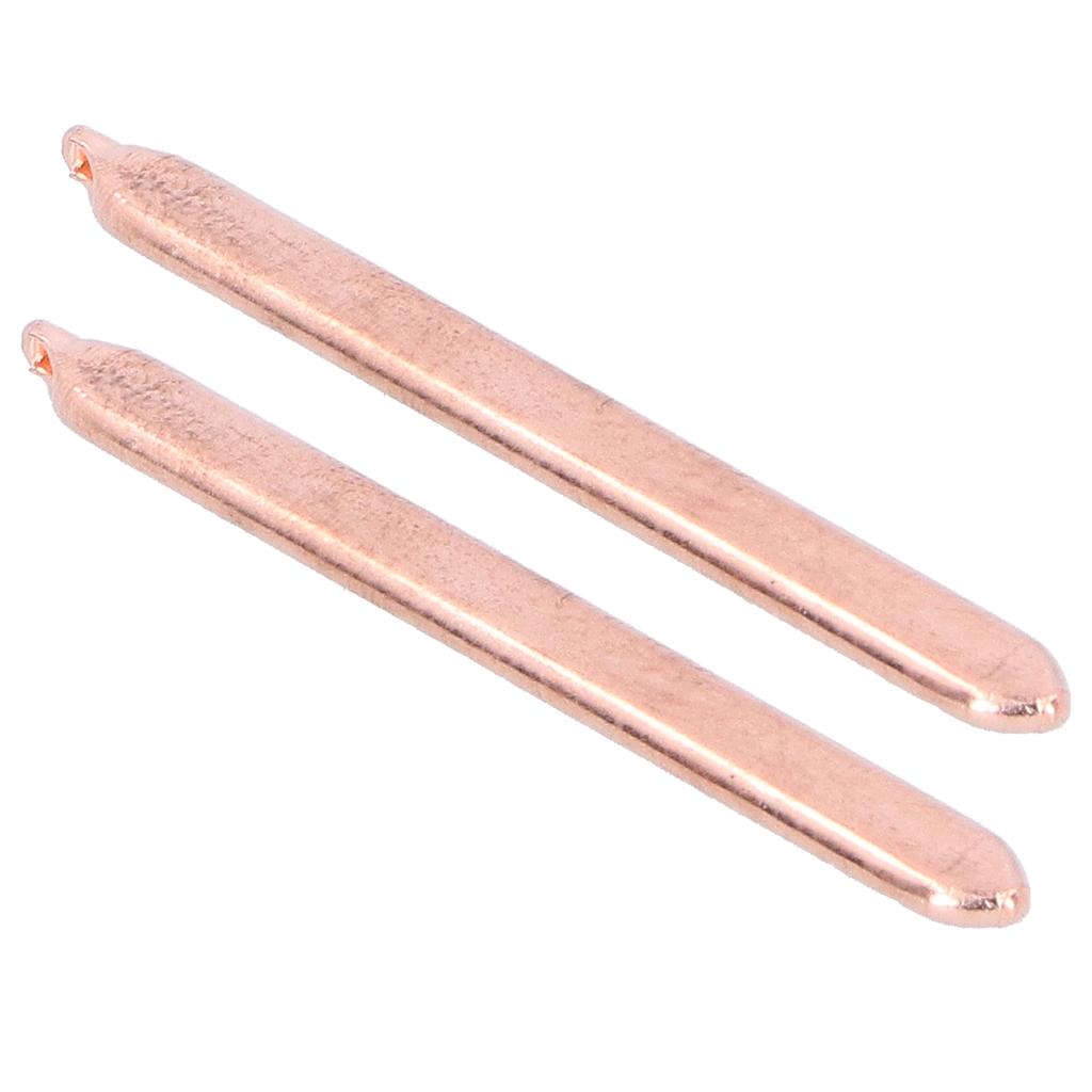 2PCS 80MM Thermal Conductive Brass Tube DIY Laptop Notebook CPU GPU Heatsink Flat Heat Pipe