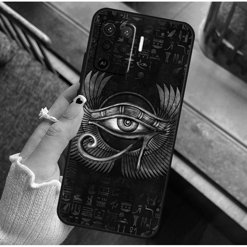 Egyptian Eye Of Horus Phone Case For Oppo A16 A76 A78 A96 A58 A18 A38 A98 A17 A77 A80 A40 A60 A74 A94 A54 A15 A57S