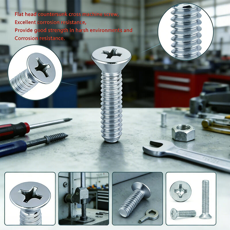 5-50pcs 304 Stainlessy Steel Phillips Countersunk Screws Specifications M1.6 M2 M2.5 M3 M4 M5 M6 Phillips Flat Head Screws/Bolts