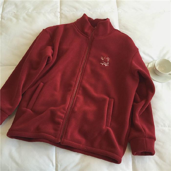 Wintermelk Whirring Polar Fleece Jas Dames Herfst en Winter Lamswol Plus Fleece Trui Granulaire Fleece