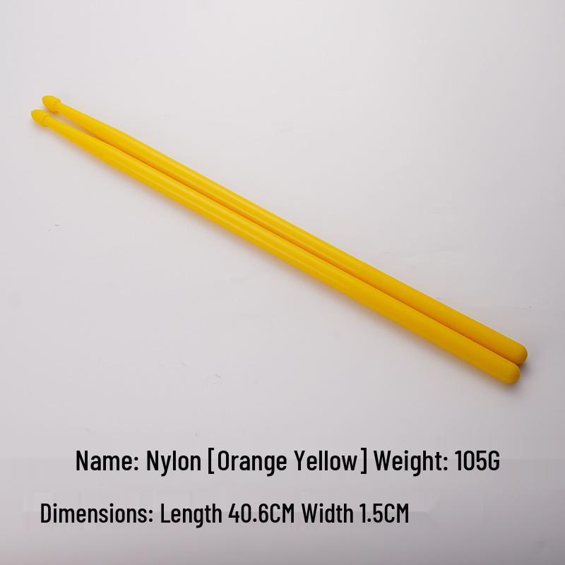Luminous Colored Maple Wood Drumsticks with Nylon Tips - Beginner Model