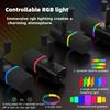 Professional Dynamic Microphone for Streaming Computer Recording Mic Noise Reduction with Pickup RGB Light High-Performance