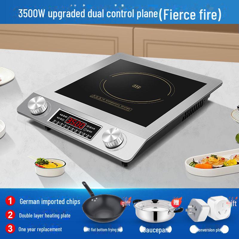 High-Power Induction Cooktop Set with Pot - Electric Ceramic Stove