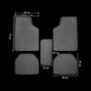 Universal 5 PCS Car Floor Mats PU Leather Waterproof Auto Foot Pad Protector Carpet Front and Rear Mats Set Auto Accessories