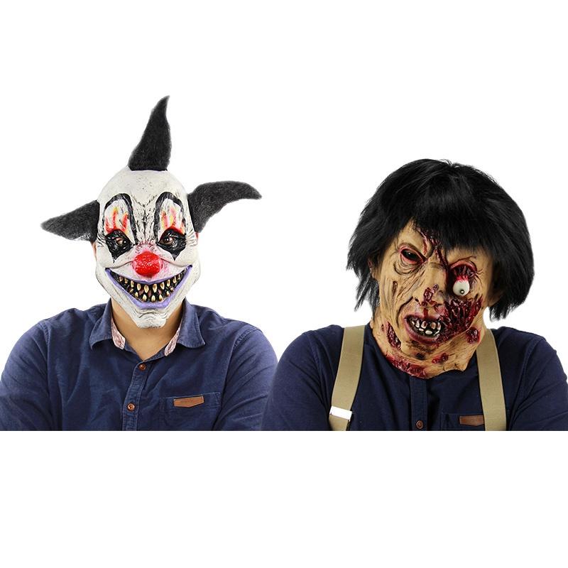 Handcrafted Latex Halloween Mask Joker Mask Bat Clown Mask Demon Clown Mask