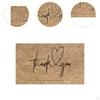 30 Pieces Kraft Thank You Cards Greeting Card Birthday Decor Holidays Festive Gift