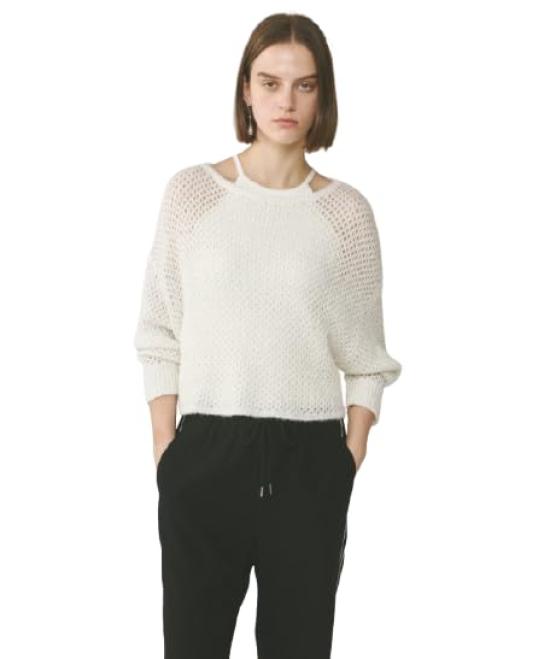 Grace Continental Modern 2025SS Spun Mesh Knit Top Women's